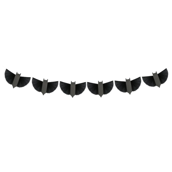 Black Halloween Bat Garland