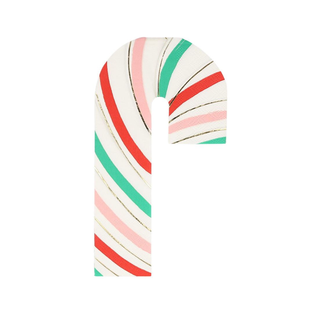 Stripy Candy Cane Dinner Napkins
