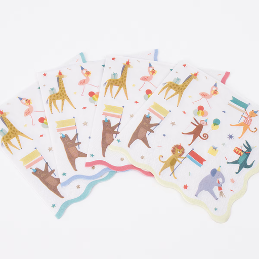 Animal Parade Dinner Napkins