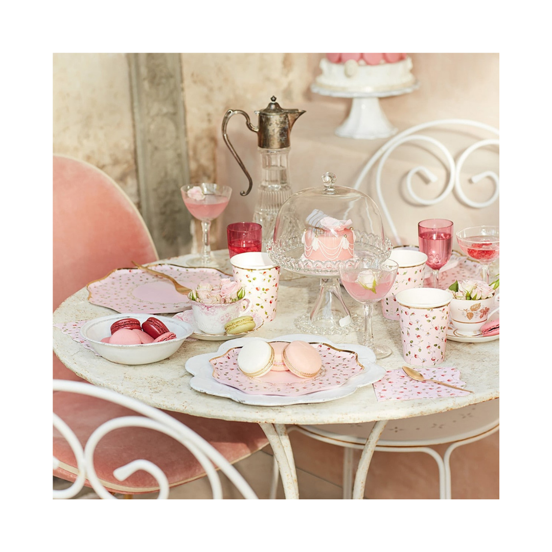 Pink Marie-Antoinette Wavy Dinner Napkins