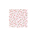 Pink floral napkin with rose design elegant scalloped edge for tea party from Parte Haus party supply store in Bethesda MD