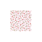 Pink floral napkin with rose design elegant scalloped edge for tea party from Parte Haus party supply store in Bethesda MD