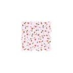 Pink floral napkin with rose pattern for garden party from Parte Haus party supply store in Bethesda Maryland