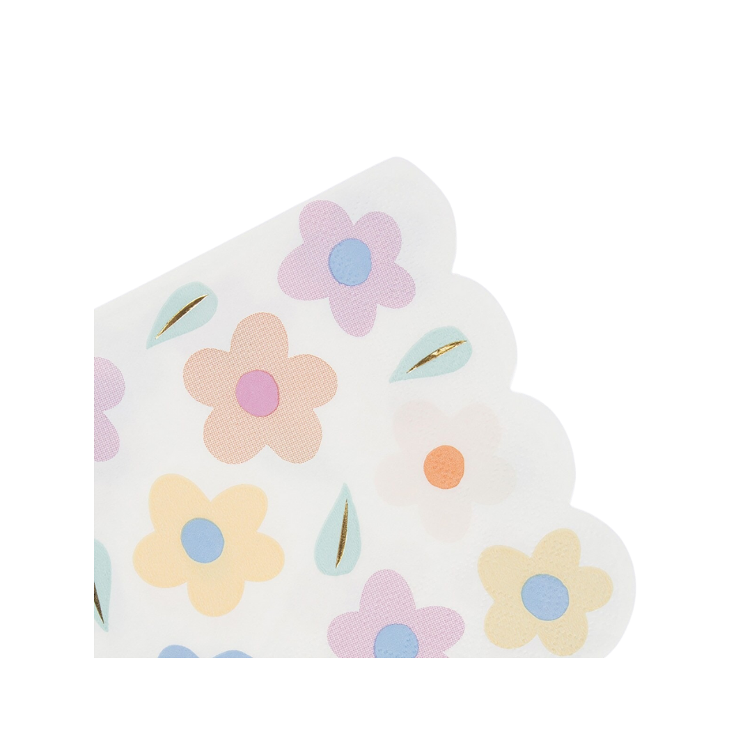 Pastel Happy Flowers Cocktail Napkins