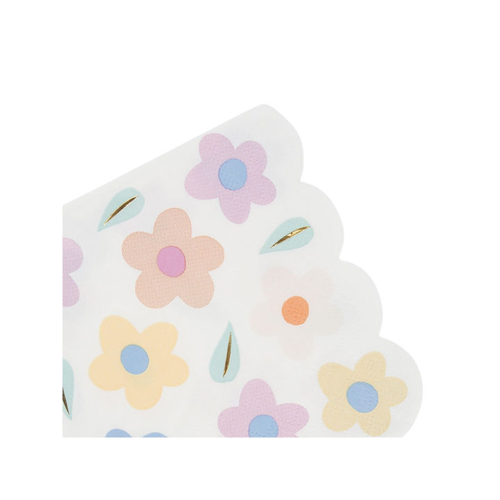 Pastel Happy Flowers Cocktail Napkins