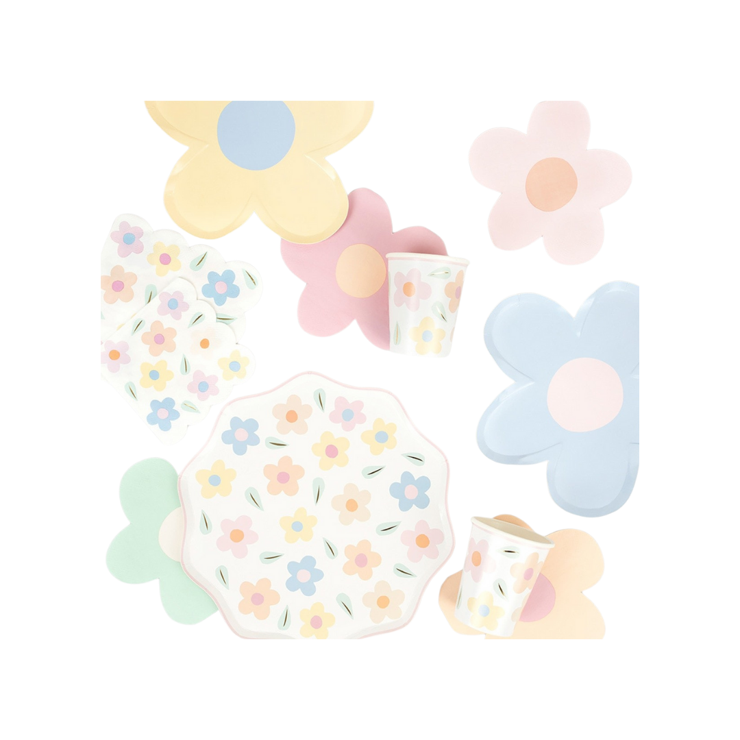 Pastel Happy Flowers Cocktail Napkins
