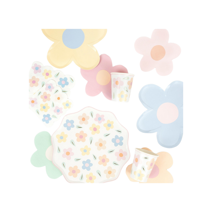 Pastel Happy Flowers Cocktail Napkins