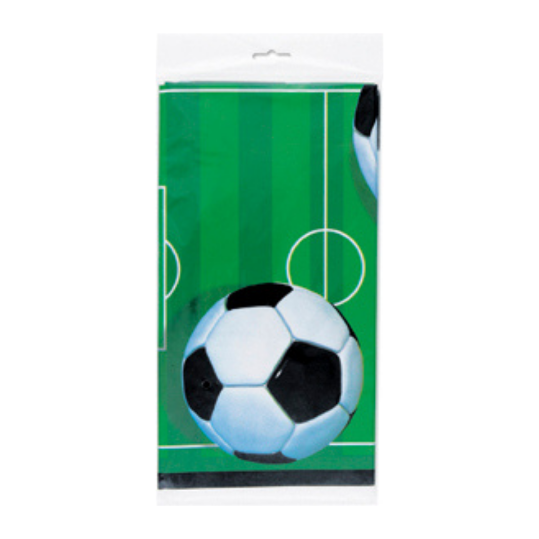 Green 3D Soccer Plastic Table Cover