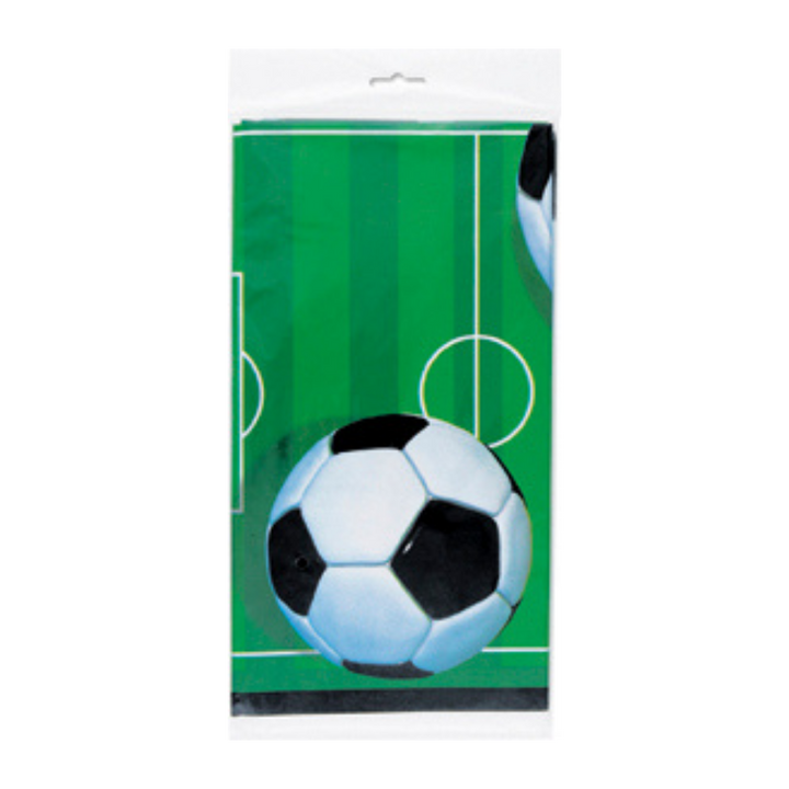 Green 3D Soccer Plastic Table Cover