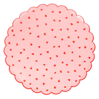 Heart Pattern Dinner Plates