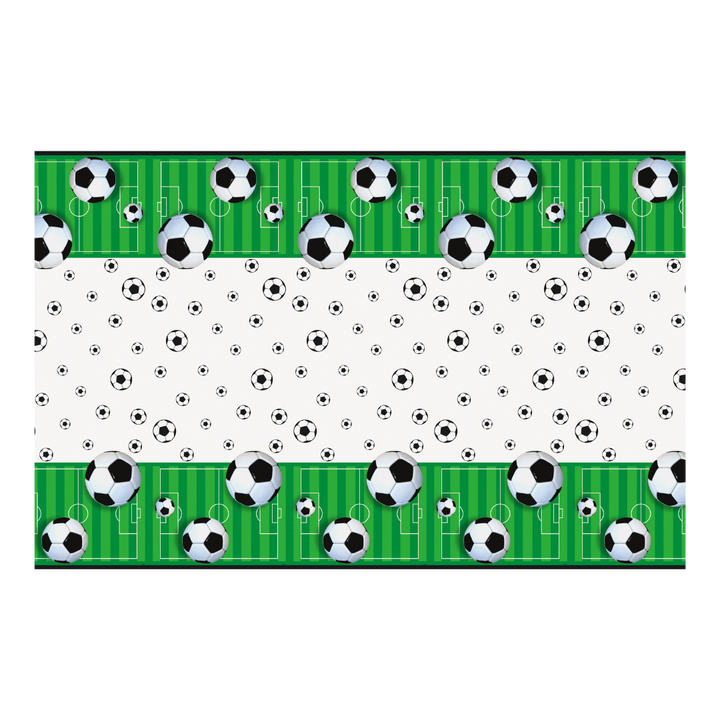 Green 3D Soccer Plastic Table Cover