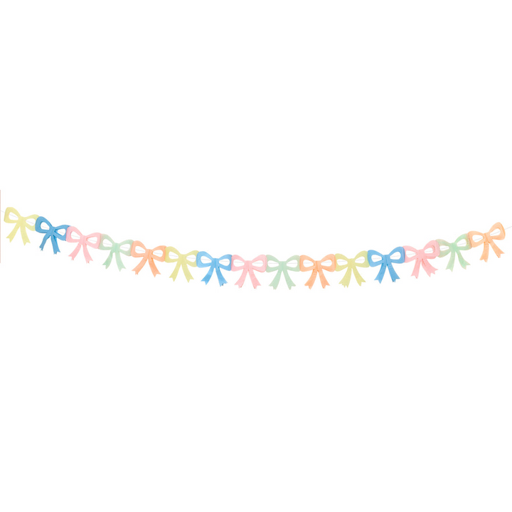 Pastel Bow Tissue Paper Garland