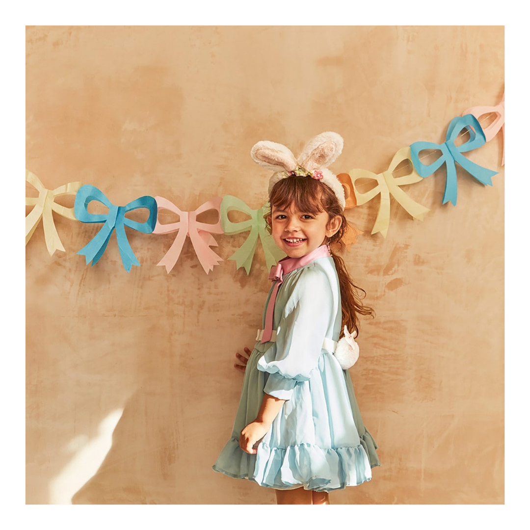 Bow Tissue Paper Garland