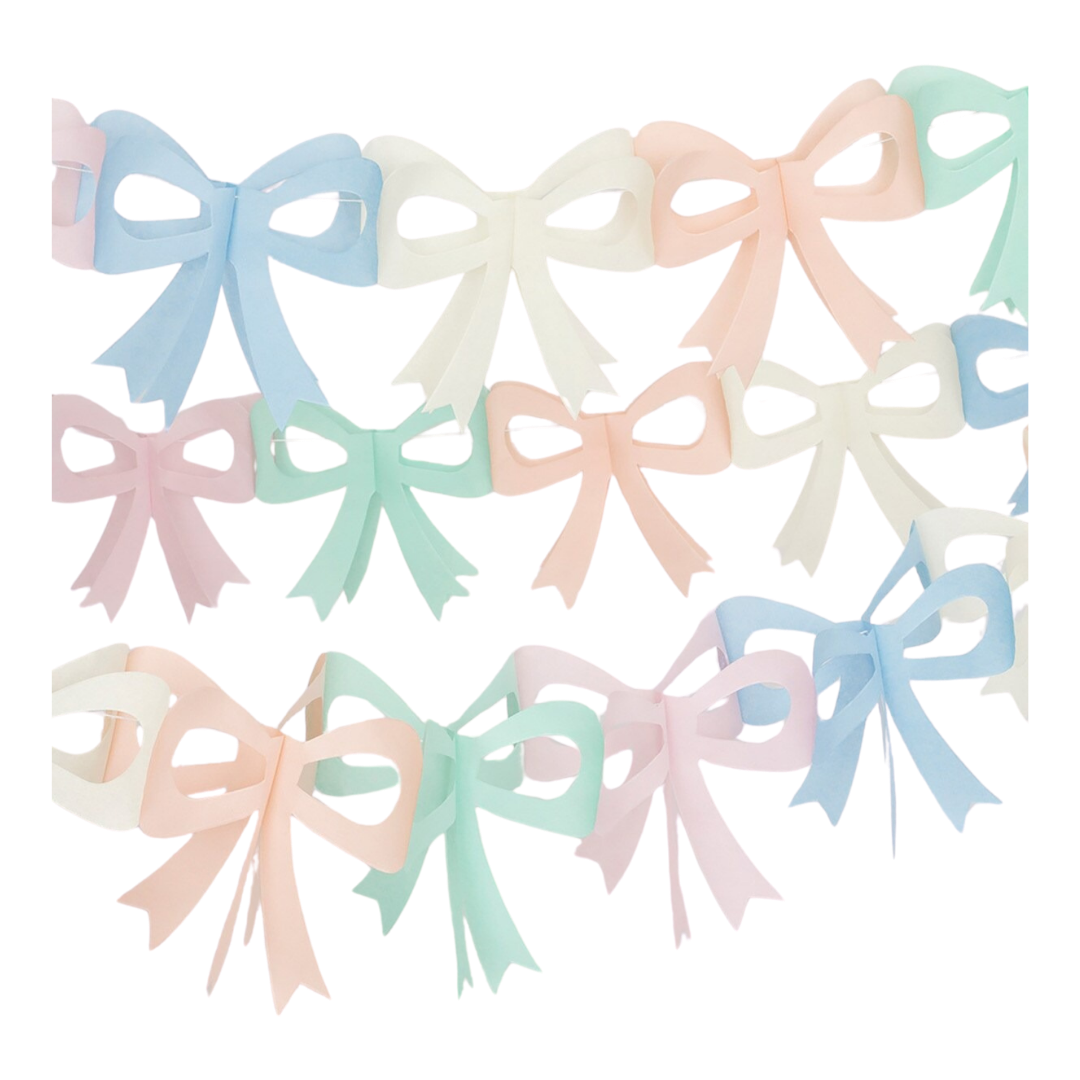 Bow Tissue Paper Garland