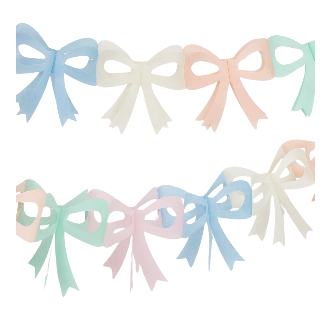 Bow Tissue Paper Garland