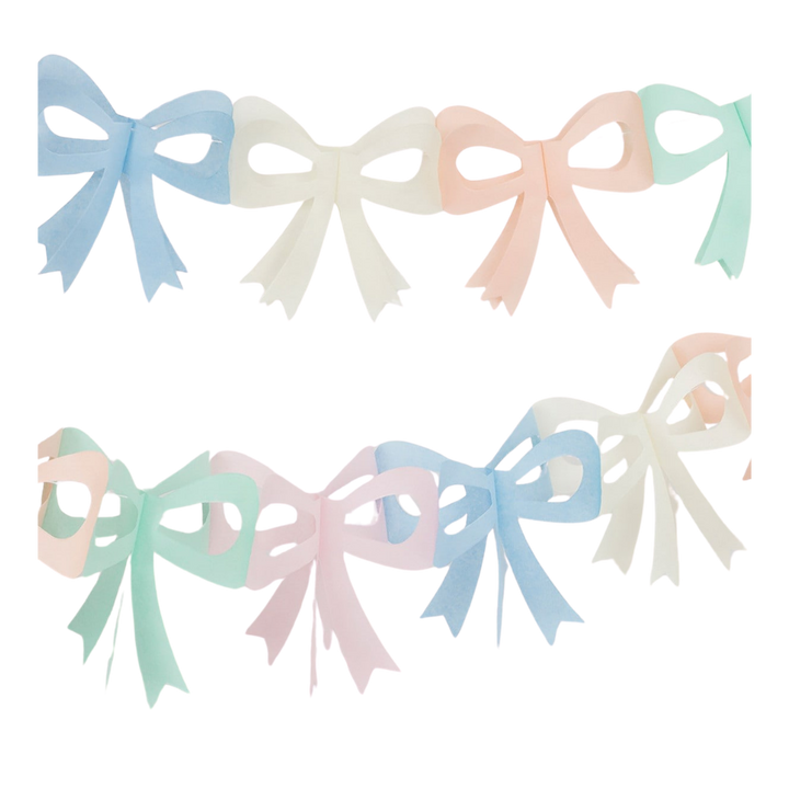 Bow Tissue Paper Garland