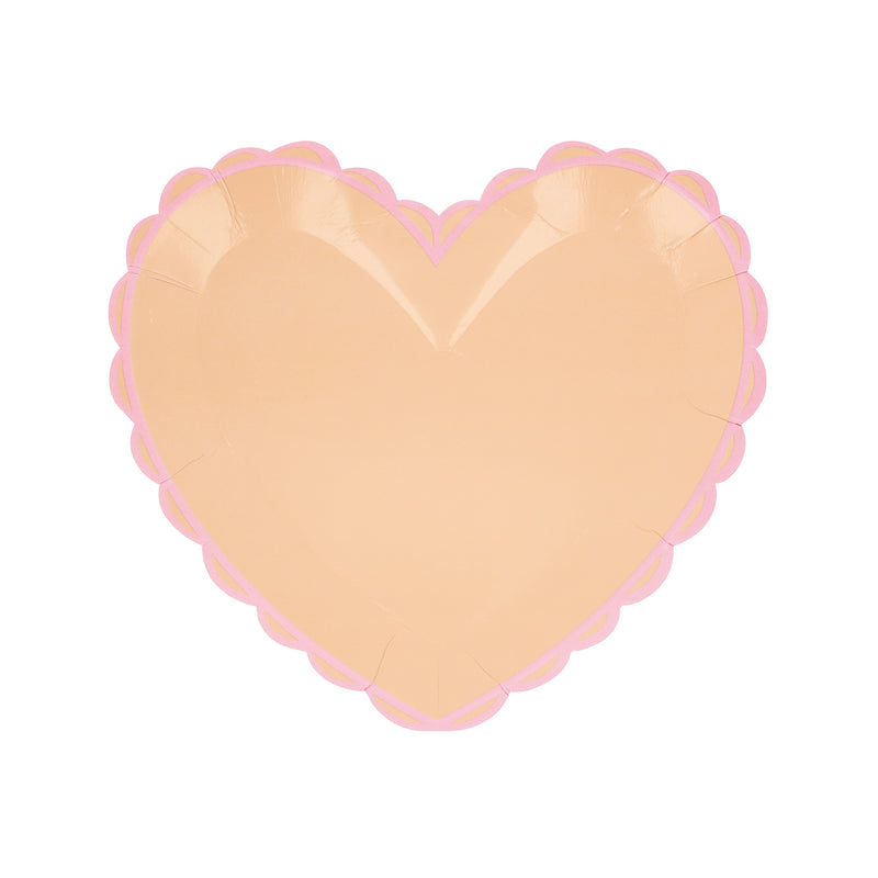 Pastel Heart Shaped Small Plates