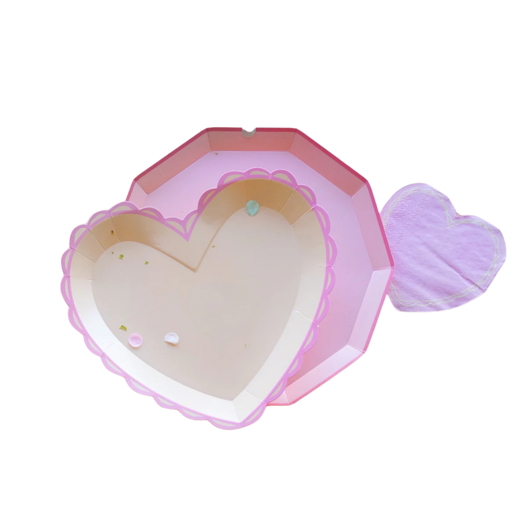 Pastel Heart Small Plates