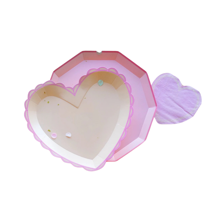 Pastel Heart Small Plates
