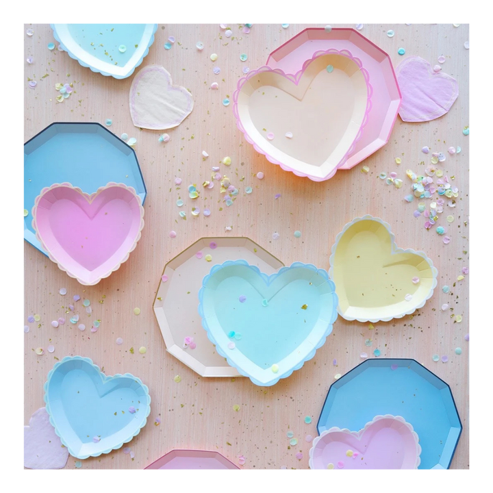 Pastel Heart Small Plates