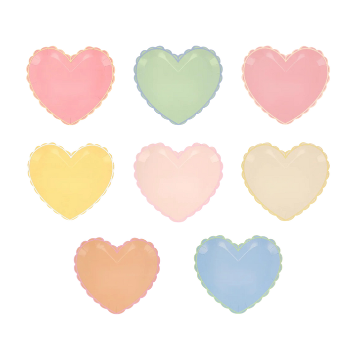 Pastel Heart Small Plates
