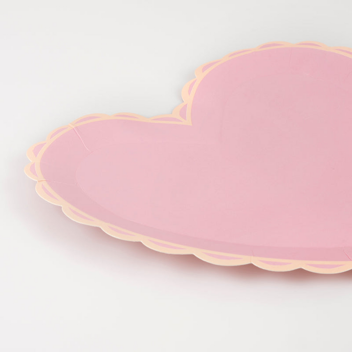 Pastel Heart Shaped Large Plates