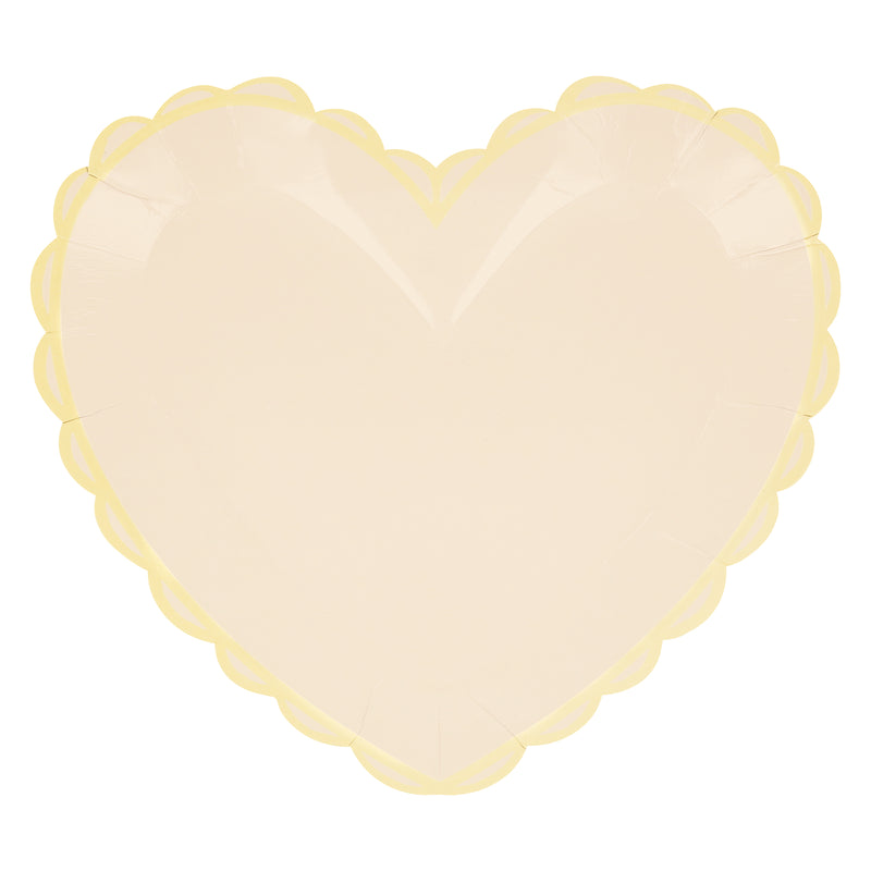 Pastel Heart Shaped Large Plates