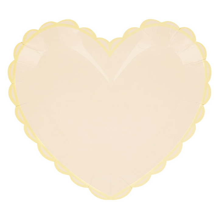 Pastel Heart Shaped Large Plates