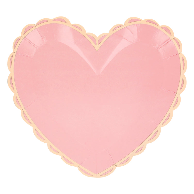 Pastel Heart Shaped Large Plates