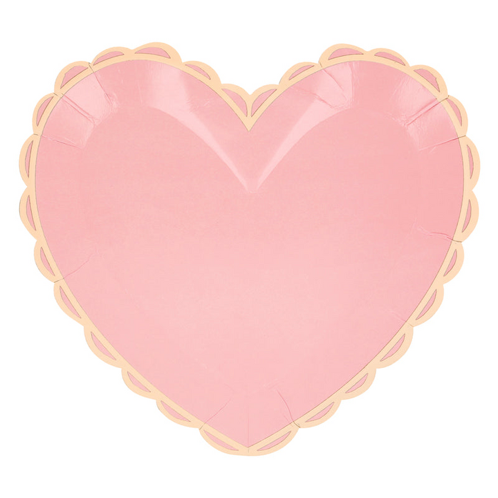 Pastel Heart Shaped Large Plates