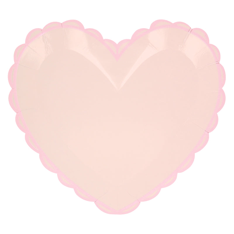 Pastel Heart Shaped Large Plates