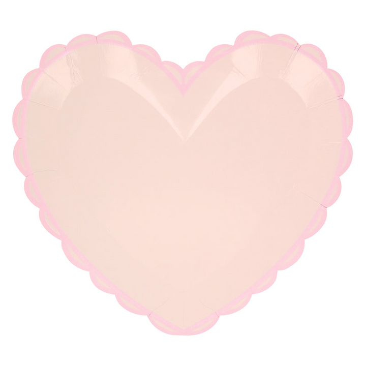 Pastel Heart Shaped Large Plates