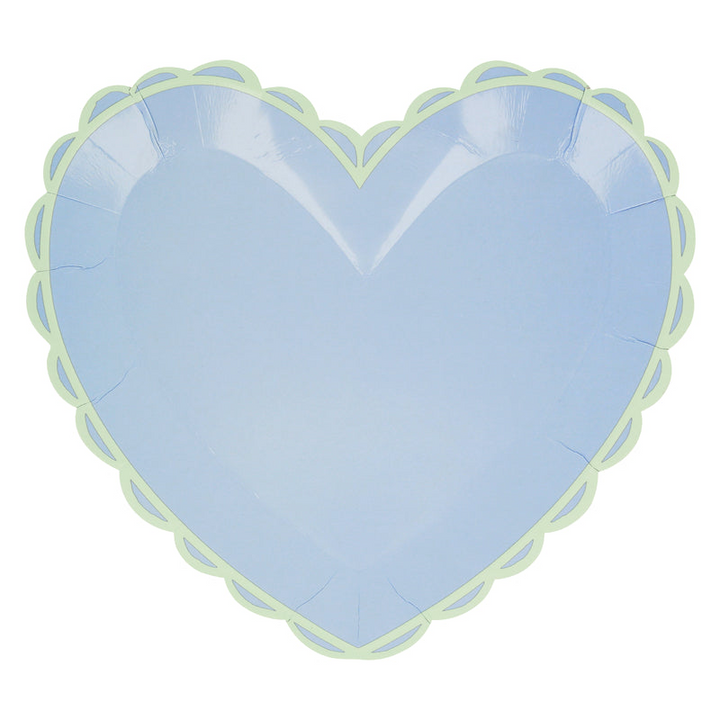 Pastel Heart Shaped Large Plates