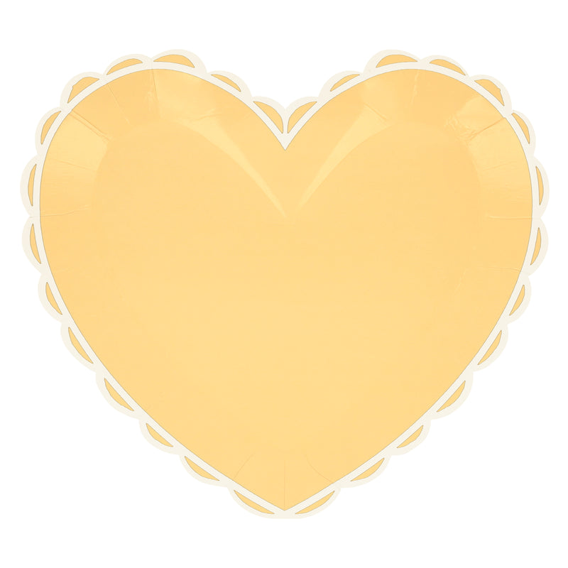 Pastel Heart Shaped Large Plates