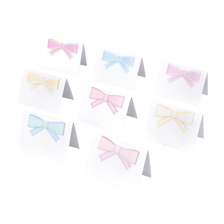 Pastel Bow Place Cards