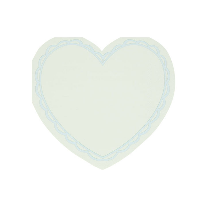 Pastel Heart Shaped Dinner Napkins