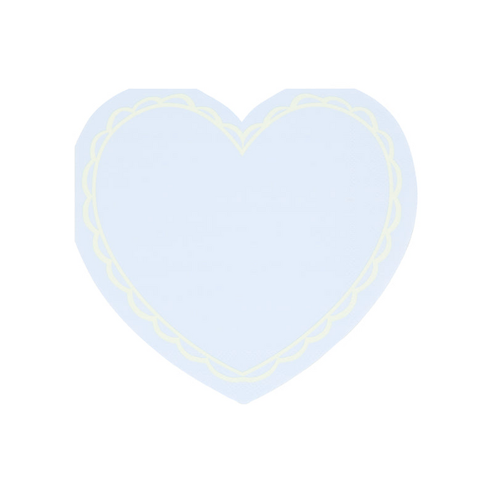 Pastel Heart Shaped Dinner Napkins