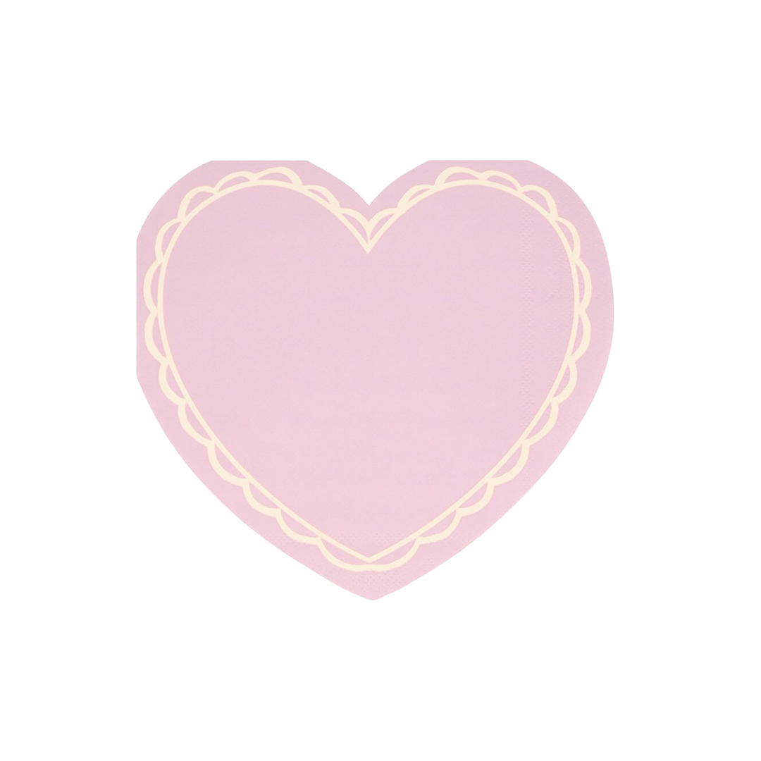 Pastel Heart Shaped Napkins