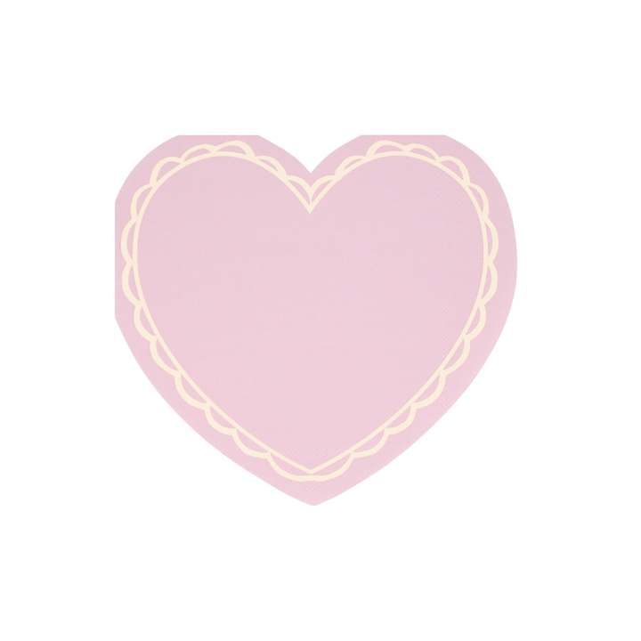 Pastel Heart Shaped Napkins