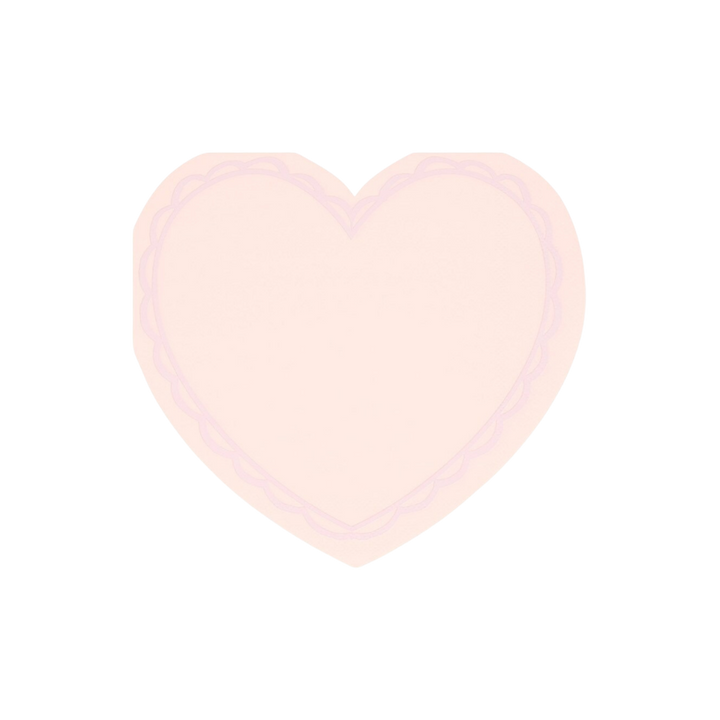 Pastel Heart Shaped Napkins