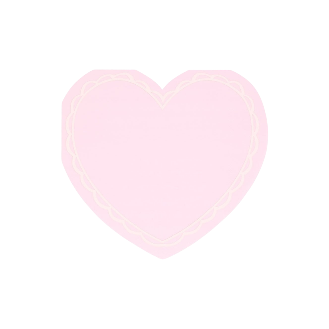 Pastel Heart Shaped Napkins