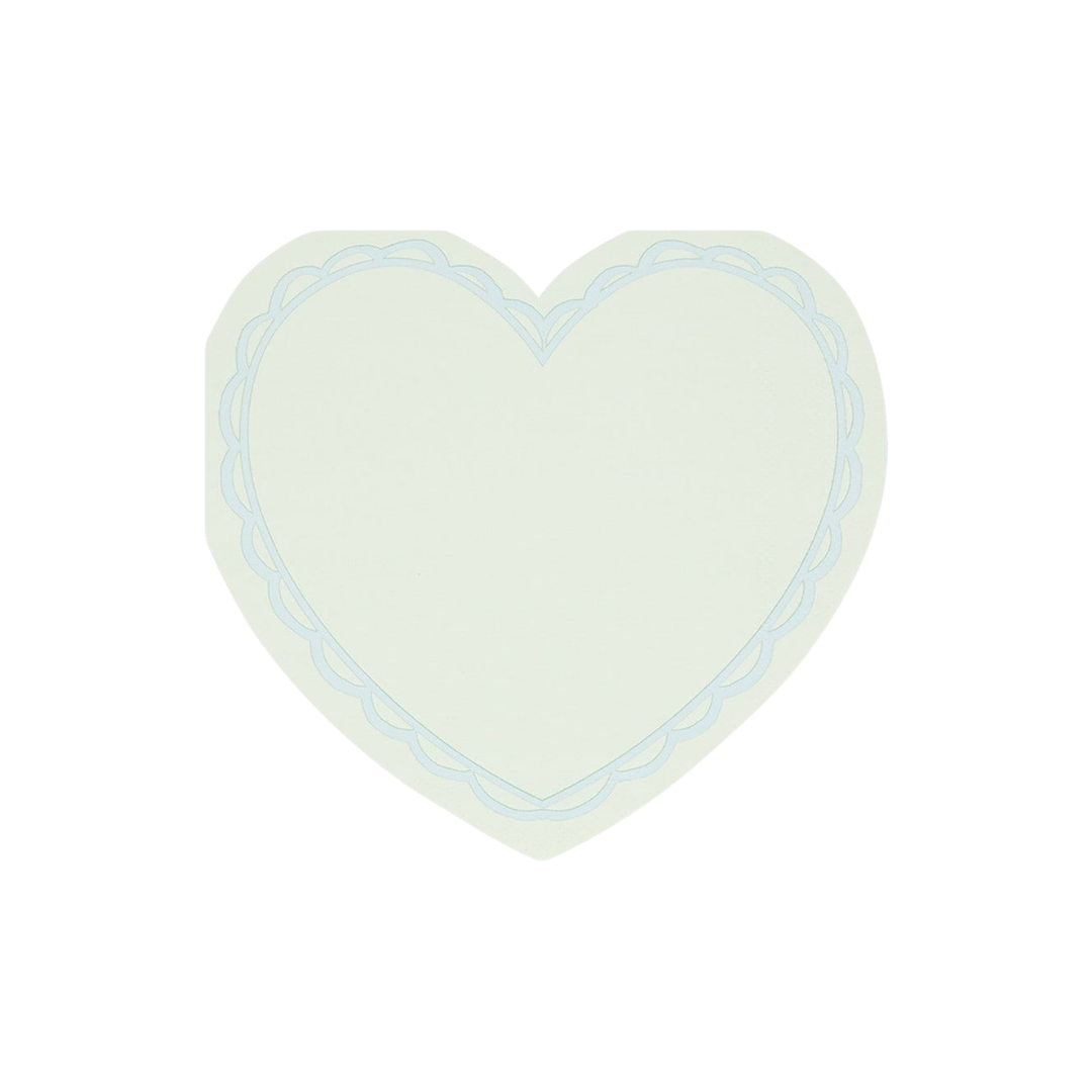 Pastel Heart Shaped Napkins