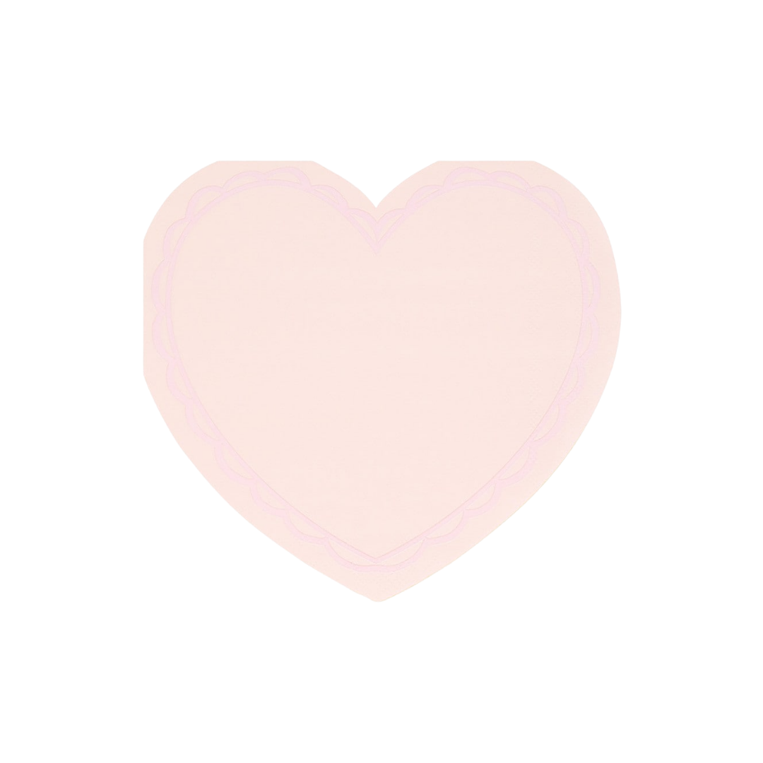 Pastel Heart Shaped Napkins