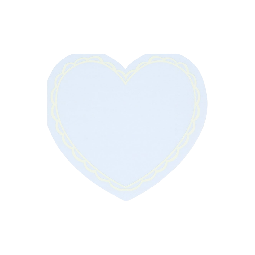 Pastel Heart Shaped Napkins