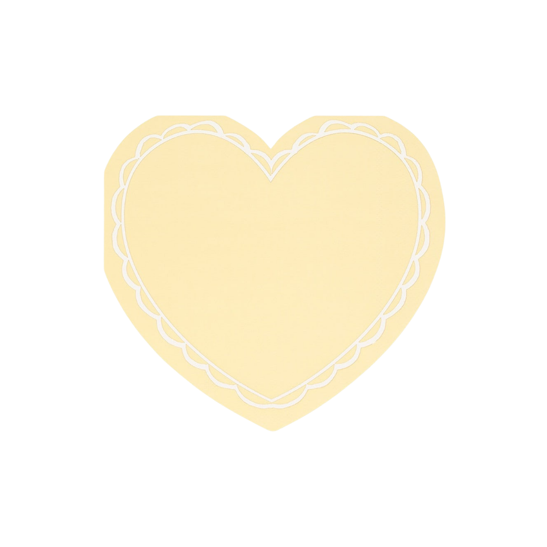 Pastel Heart Shaped Napkins