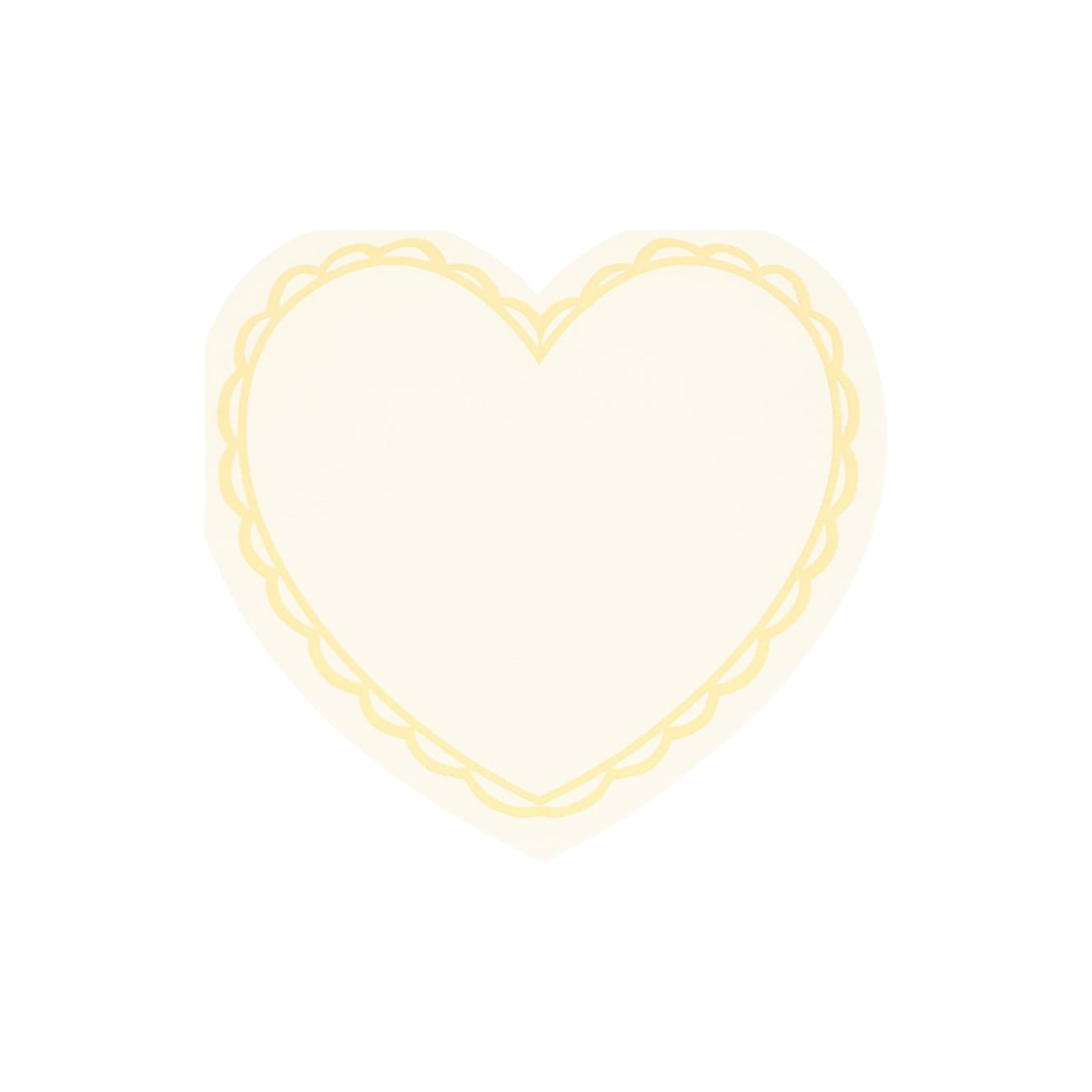 Pastel Heart Shaped Napkins