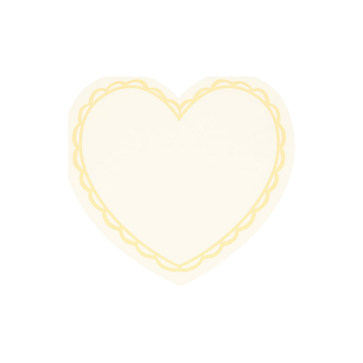 Pastel Heart Shaped Napkins