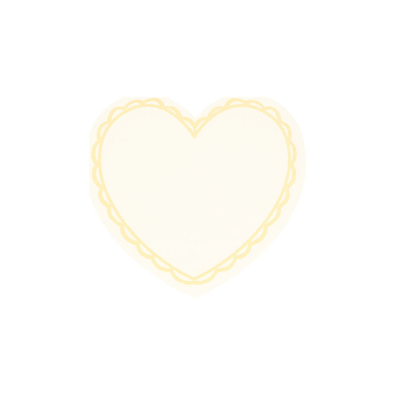 Pastel Heart Shaped Cocktail Napkins