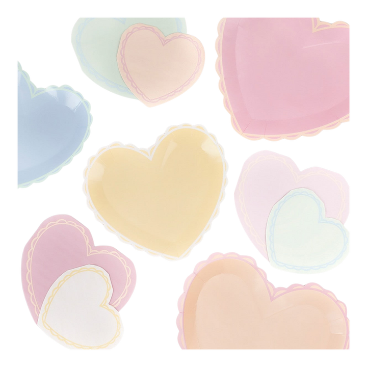 Pastel Heart Shaped Napkins