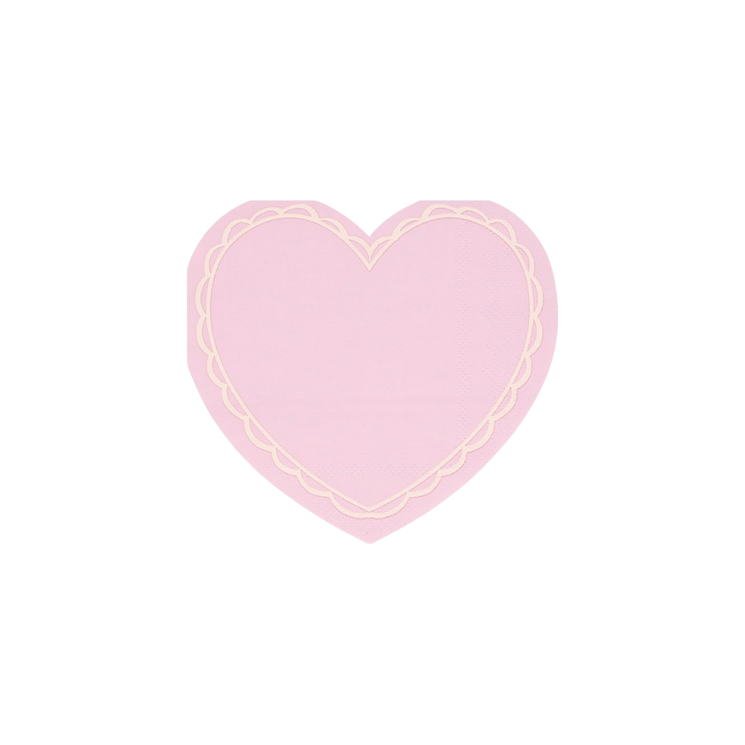 Pastel Heart Shaped Napkins